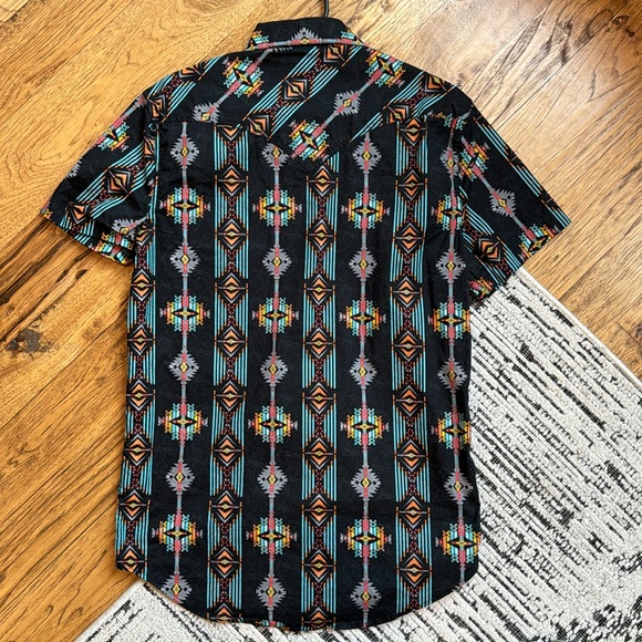 Rock & Roll Denim Modern Fit Western Button Up M - Picture 5 of 5